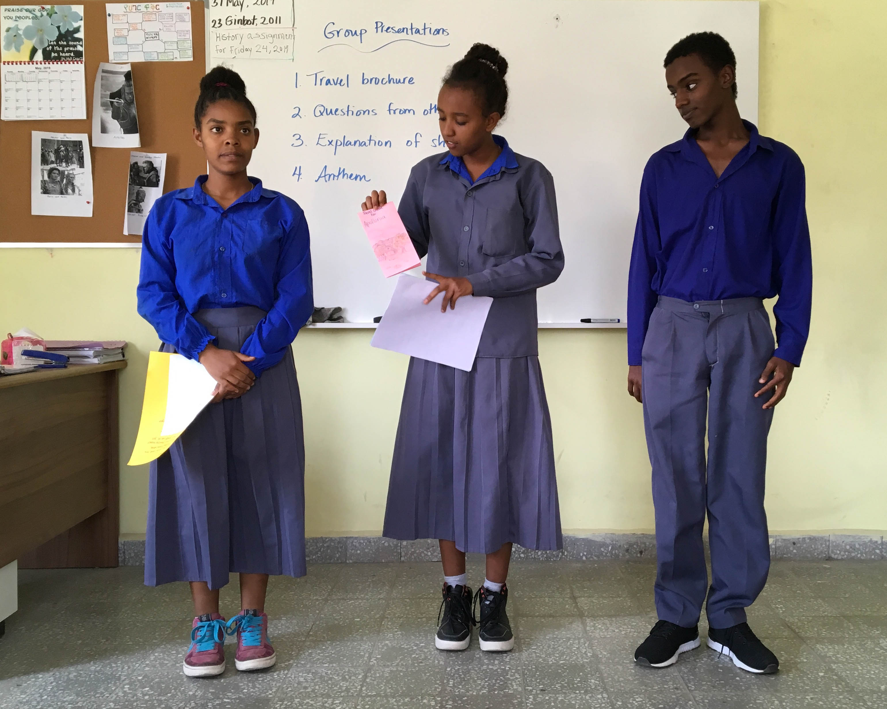 Grade Level seven students at Rafiki Village Ethiopia
