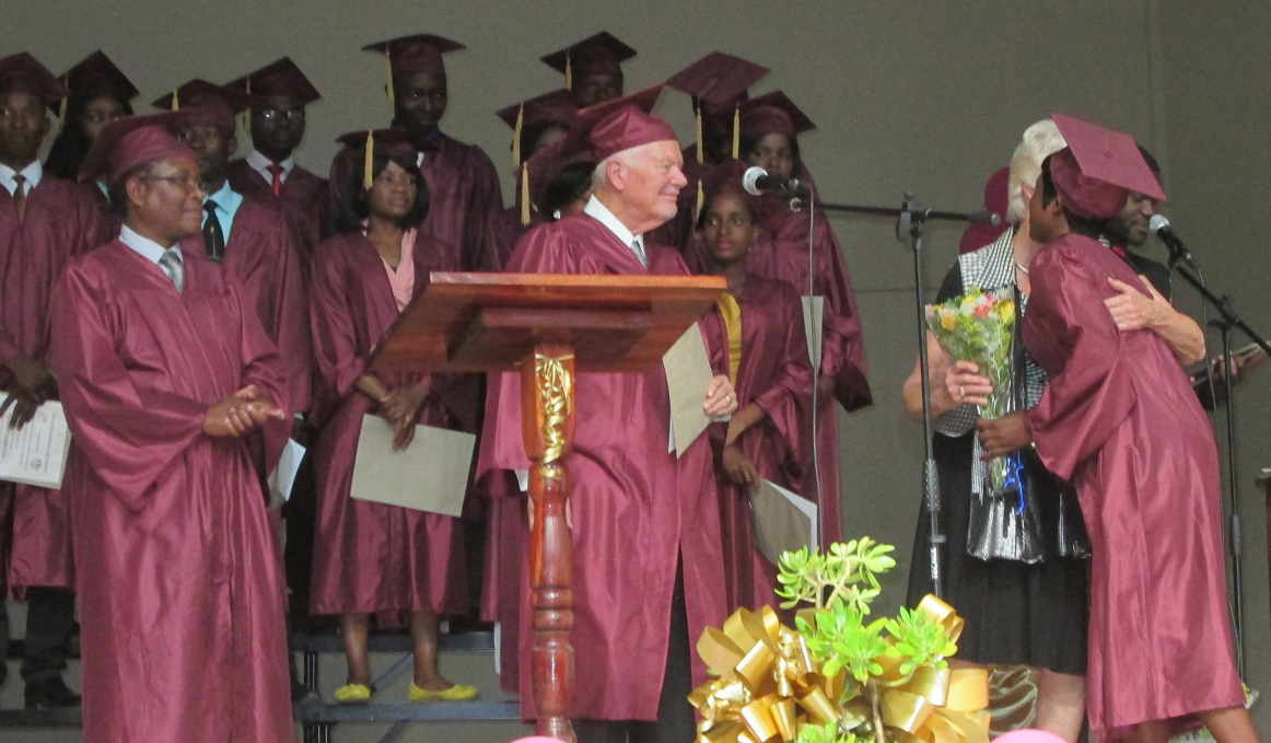 Teacher College Graduates Receiving their diplomas in Zambia